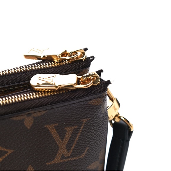 Louis Vuitton Reverse Monogram Double Zip Pochette w/t LV MG Inclusion Bangle - Picture 12 of 15